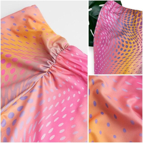 H&M Disco Ombre Sunset Flare Leggings in Stretch Jersey - Picture 3 of 10